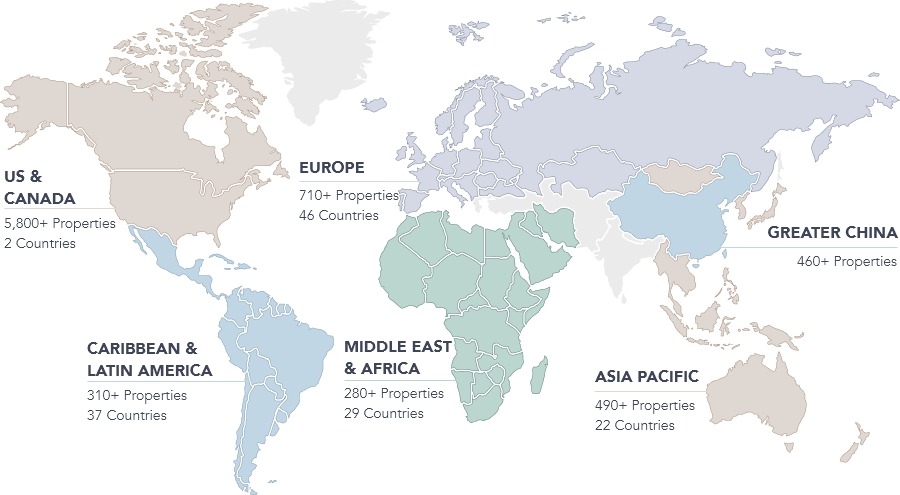 MARRIOTT LOCATIONS WORLDWIDE visual data 5